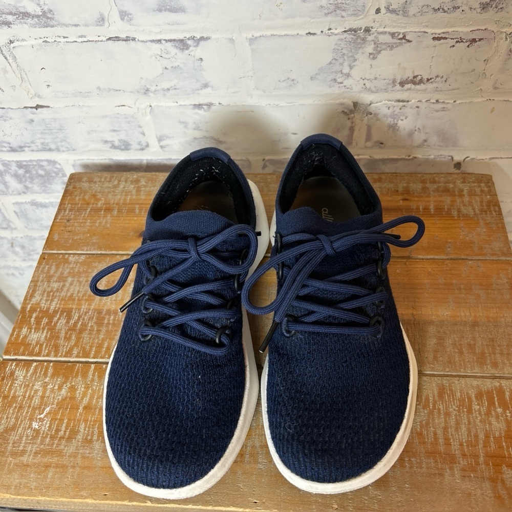Allbirds Tree Dasher TD2 Women's SZ 7.5 Running Shoes Navy Blue Breathable Knit - Picture 5 of 11